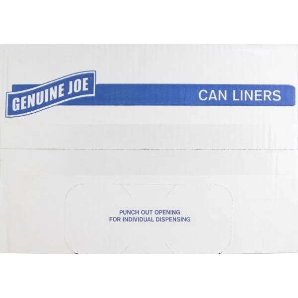 Genuine Joe 33 Gallon Trash Bags, Clear, High-Density, 11 Micron Thickness, 500/Carton 9 Genuine Joe 33 Gallon Trash Bags, Clear, High-Density, 11 Micron Thickness, 500/Carton - Image 9