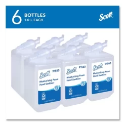 Kleenex Moisturizing Instant Foam Hand Sanitizer, 1000mL, Clear, 6/Carton -Professional cleaning tool store 84f3f6a340a1afc7f03de3d5f4117912ab
