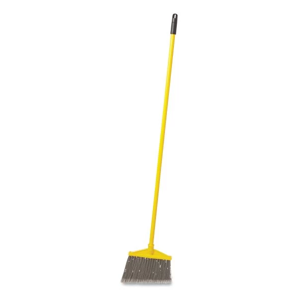 Rubbermaid Commercial 7920014588208, Angled Large Broom, 46.78" Handle, Gray/Yellow 2 Rubbermaid Commercial 7920014588208, Angled Large Broom, 46.78" Handle, Gray/Yellow - Image 2