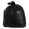 Trinity Plastics Low-Density Can Liners, 33 Gal, 1.25 Mil, 33" X 39", Black, 100/Carton