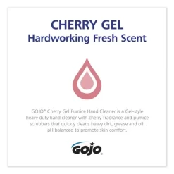 GOJO Cherry Gel Pumice Hand Cleaner, Cherry Scent, 1 Gal Bottle, 2/Carton -Professional cleaning tool store 8807ac4f44d41bea39f381f2bc4a5a6751