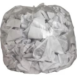 Genuine Joe 45 Gallon Trash Bags, Clear, Low-Density, 0.60 Mil Thickness, 250/Pack