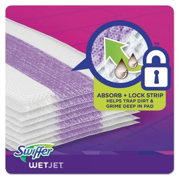 Swiffer WetJet System Refill Cloths, 11.3" X 5.4", White, 24/Box 6 Swiffer WetJet System Refill Cloths, 11.3" X 5.4", White, 24/Box - Image 6