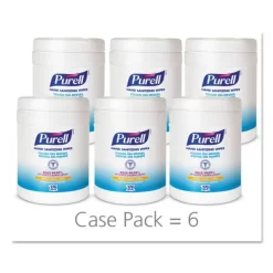 PURELL Sanitizing Hand Wipes, 6.75 X 6, Fresh Citrus, White, 270/Canister, 6 Canisters/Carton -Professional cleaning tool store 8e0e25cc014d21a31bf8482e31b25ca993