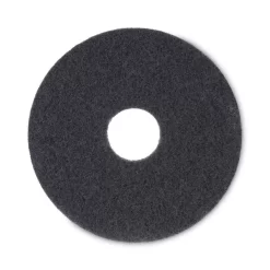 Boardwalk Standard Stripping Floor Pads, 13" Diameter, Black, 5/Carton