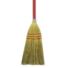 Boardwalk Corn/Fiber Brooms, Corn/Synthetic Fiber Bristles, 36" Overall Length, Gray/Natural, 12/Carton