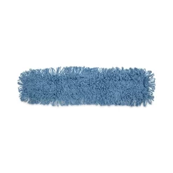 Boardwalk Dust Mop Head, Cotton/Synthetic Blend, 36 X 5, Looped-End, Blue