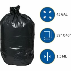 Genuine Joe Heavy-Duty 45 Gallon Trash Bags 14 Genuine Joe Heavy-Duty 45 Gallon Trash Bags -Professional cleaning tool store 900ac56eda4a114f57222f5ca7119c853f