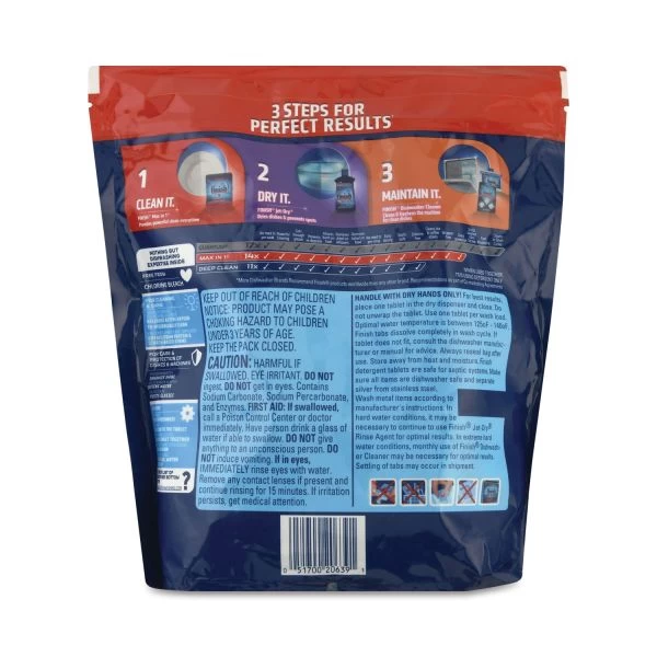 FINISH Powerball Classic Dishwasher Tabs, Fresh Scent, 36/Pack, 4 Packs/Carton 2 FINISH Powerball Classic Dishwasher Tabs, Fresh Scent, 36/Pack, 4 Packs/Carton - Image 2