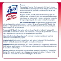 Lysol No Rinse Sanitizer (Concentrate) 15 Lysol No Rinse Sanitizer (Concentrate) -Professional cleaning tool store 92fe58a65cfe542569d44e1eb510c20e11