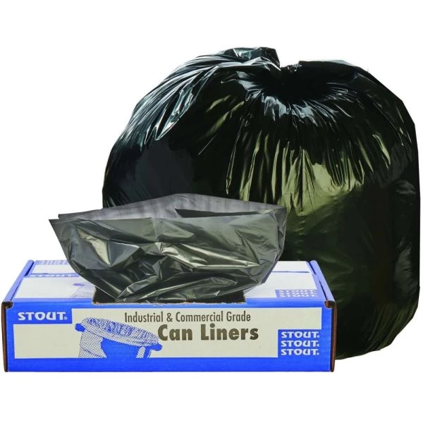 Stout By Envision Total Recycled Content Plastic Trash Bags, 33 Gal, 1.5 Mil, 33" X 40", Brown/Black, 100/Carton 5 Stout By Envision Total Recycled Content Plastic Trash Bags, 33 Gal, 1.5 Mil, 33" X 40", Brown/Black, 100/Carton - Image 5