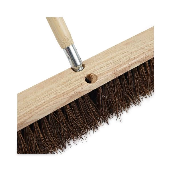 Boardwalk Metal Tip Threaded Hardwood Broom Handle, 1.13" Dia X 60", Natural 5 Boardwalk Metal Tip Threaded Hardwood Broom Handle, 1.13" Dia X 60", Natural - Image 5