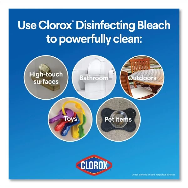 Clorox Regular Bleach With CloroMax Technology, 24 Oz Bottle, 12/Carton 9 Clorox Regular Bleach With CloroMax Technology, 24 Oz Bottle, 12/Carton - Image 9