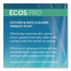 ECOS PRO Parsley Plus All-Purpose Kitchen & Bathroom Cleaner, Herbal Scent, 1 Gal Bottle 10 ECOS PRO Parsley Plus All-Purpose Kitchen & Bathroom Cleaner, Herbal Scent, 1 Gal Bottle -Professional cleaning tool store 959e840ebacdf3bd173dff7a12116ec406