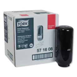 Tork Elevation Foam Skincare Automatic Dispenser With Intuition Sensor, 1 L/33 Oz, 4.45" X 5.12" X 10.94", Black