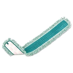 Rubbermaid Commercial HYGEN HYGEN Dust Mop Heads With Fringe, Green, 48", Microfiber, 1 Each -Professional cleaning tool store 95f6547852899ff33d1105d451745e74ee