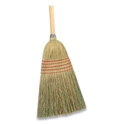 Coastwide Professional Corn Broom, Corn Fiber Bristles, 56" Overall Length, Natural