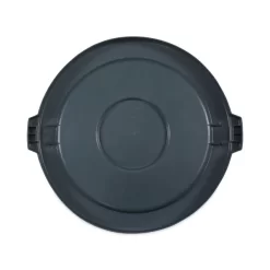 Boardwalk Lids For 44 Gal Waste Receptacles, Flat-Top, Round, Plastic Gray -Professional cleaning tool store 9746ffe4ca40adebf2b4ddd0884c4d2d30