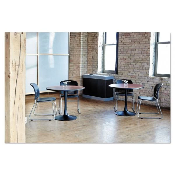 Safco At-Your-Disposal Recycling Center, Three 84 Gal Bins, Polyethylene, Black 5 Safco At-Your-Disposal Recycling Center, Three 84 Gal Bins, Polyethylene, Black - Image 5