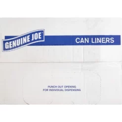 Genuine Joe 45 Gallon Trash Bags, Clear, Low-Density, 0.60 Mil Thickness, 250/Pack 8 Genuine Joe 45 Gallon Trash Bags, Clear, Low-Density, 0.60 Mil Thickness, 250/Pack -Professional cleaning tool store 9a494e60ee10ed12580926a39a0f800a5a 2
