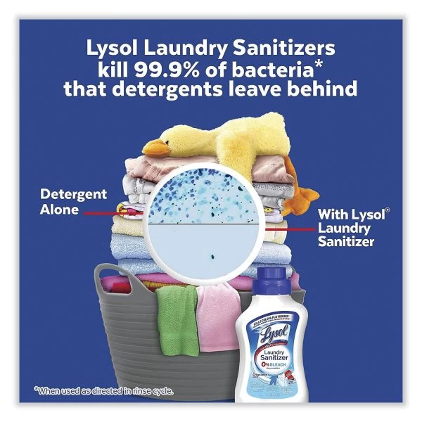 LYSOL Brand Laundry Sanitizer, Liquid, Crisp Linen, 41 Oz, 6/Carton 4 LYSOL Brand Laundry Sanitizer, Liquid, Crisp Linen, 41 Oz, 6/Carton - Image 4