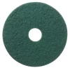 3M Niagara Scrubbing Floor Pads, 5400N , 13", Green, Pack Of 5