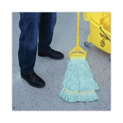 Boardwalk EcoMop Looped-End Mop Head, Recycled Fibers, Extra Large Size, Green, 12/CT -Professional cleaning tool store 9ea29c18f1b6fffc14d90948f78e7ee43a