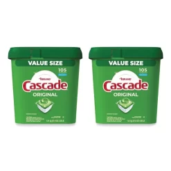Cascade ActionPacs, Fresh Scent, 57 Oz Tub, 105/Tub, 2 Tubs/Carton