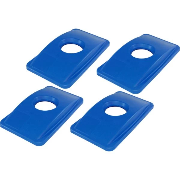 Genuine Joe 23-gallon Recycling Bin Round Cutout Lid 1 Genuine Joe 23-gallon Recycling Bin Round Cutout Lid