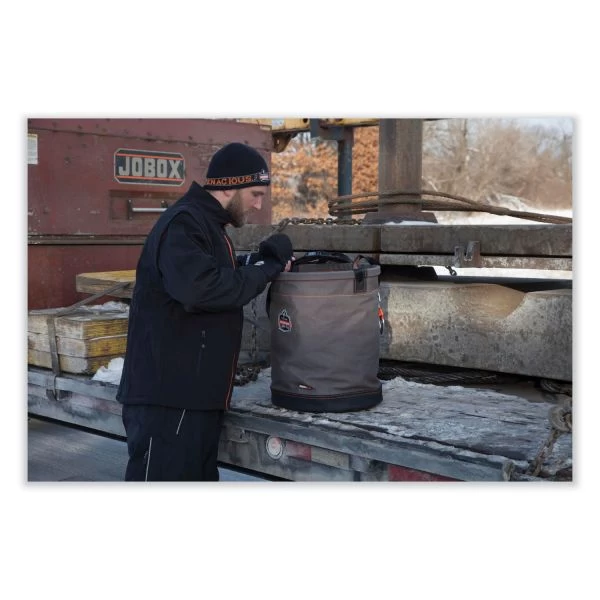 Arsenal 5945 Swiveling Carabiner Canvas Hoist Bucket 2 Arsenal 5945 Swiveling Carabiner Canvas Hoist Bucket - Image 2