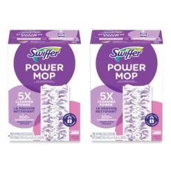 Swiffer PowerMop Mopping Pads, 15.4 X 5.3, 8/Box, 2 Boxes/Carton