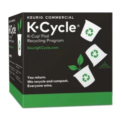 Keurig® Keurig K-Cycle Small Bins, 10"H X 10"W X 10"D, Black/Green, Pack Of 5 Bins