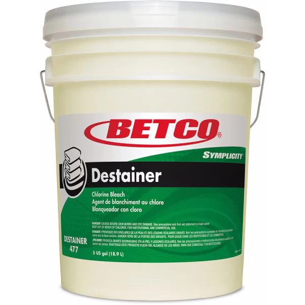 Betco Symplicity Destainer, 640 Oz Pail, Amber 1 Betco Symplicity Destainer, 640 Oz Pail, Amber