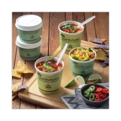 Pactiv Evergreen EarthChoice Soup Cup, Medium, 12 Oz, 3.63" Diameter X 3.63"h, Teal, Paper, 500/Carton 9 Pactiv Evergreen EarthChoice Soup Cup, Medium, 12 Oz, 3.63" Diameter X 3.63"h, Teal, Paper, 500/Carton -Professional cleaning tool store a27a1fa8420b24ac308bd04e1ca4580d4c