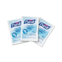 PURELL Cottony Soft Individually Wrapped Sanitizing Hand Wipes, 5 X 7, Unscented, White, 1,000/Carton