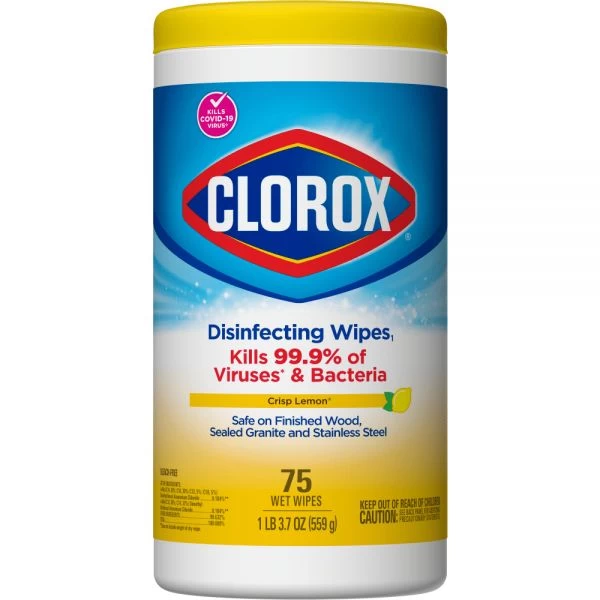 Clorox Disinfecting Wipes, Bleach Free Cleaning Wipes – Crisp Lemon - 75 Count (Pack Of 6) 12 Clorox Disinfecting Wipes, Bleach Free Cleaning Wipes – Crisp Lemon - 75 Count (Pack Of 6) - Image 12