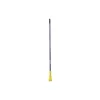 Rubbermaid Commercial Gripper Fiberglass Mop Handle, 1" Dia X 60", Blue/Yellow