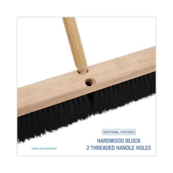 Boardwalk Floor Brush Head, 3" Black Polypropylene Bristles, 24" Brush -Professional cleaning tool store a43e4daa59f556bf280f035a9f3c6be677