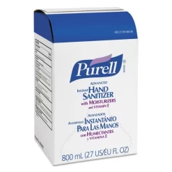 PURELL Advanced Gel Hand Sanitizer, Bag-in-Box, 800 ML Refill, Unscented, 12/Carton