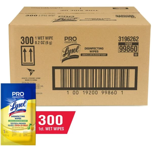 Lysol Professional Individually Wrapped Disinfecting Wipes 1 Lysol Professional Individually Wrapped Disinfecting Wipes