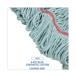 Boardwalk EchoMop With Looped-End Wet Head, Synthetic/Cotton, Large, Blue -Professional cleaning tool store a8a6f1ece76672f795718f96d5264d9058