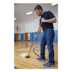 Rubbermaid Commercial Invader Side-Gate Wood Wet-Mop Handle, 1" Dia X 60", Natural, 12/Carton -Professional cleaning tool store aa42385a14808be87ff6ec4b767052401c