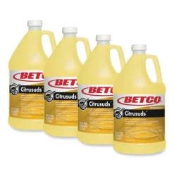 Betco Symplicty Citrusuds Manual Dishwashing Detergent, Lemon Scent, 1 Gal Bottle, 4/Carton -Professional cleaning tool store aa8ef064f8b20a12293f95572fe3195e74
