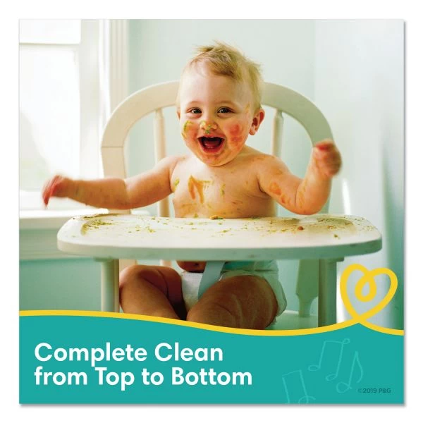 Pampers® Pampers Complete Clean Baby Wipes, 1 Ply, Baby Fresh, 7 X 6.8, White, 504/Pack 2 Pampers® Pampers Complete Clean Baby Wipes, 1 Ply, Baby Fresh, 7 X 6.8, White, 504/Pack - Image 2