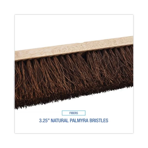 Boardwalk Floor Brush Head, 3.25" Natural Palmyra Fiber Bristles, 18" Brush 5 Boardwalk Floor Brush Head, 3.25" Natural Palmyra Fiber Bristles, 18" Brush - Image 5