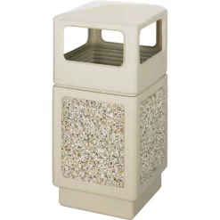 Safco Canmeleon Aggregate 38 Gallon Trash Can