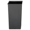 Rubbermaid Commercial Rigid Liner, Square, Plastic, 24.67 Gal, Gray