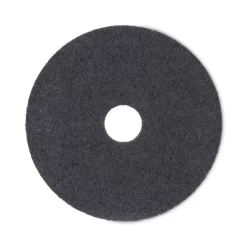 Boardwalk Standard High Performance Stripping Floor Pads, 17" Diameter, Black, 5/Carton