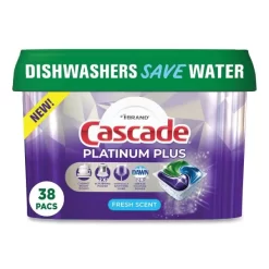 Cascade Platinum Plus ActionPacs Dishwasher Detergent Pods, Fresh Scent, 20.7 Oz Tub, 38/Tub, 6/Carton 7 Cascade Platinum Plus ActionPacs Dishwasher Detergent Pods, Fresh Scent, 20.7 Oz Tub, 38/Tub, 6/Carton -Professional cleaning tool store b1e5dcf3ebfe20203d850fe265e4fe0bbb