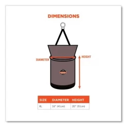 Arsenal 5976 Hoist Bucket With Swiveling Carabiner -Professional cleaning tool store b326575f3047ddd2ee3aedb8f89da6d247